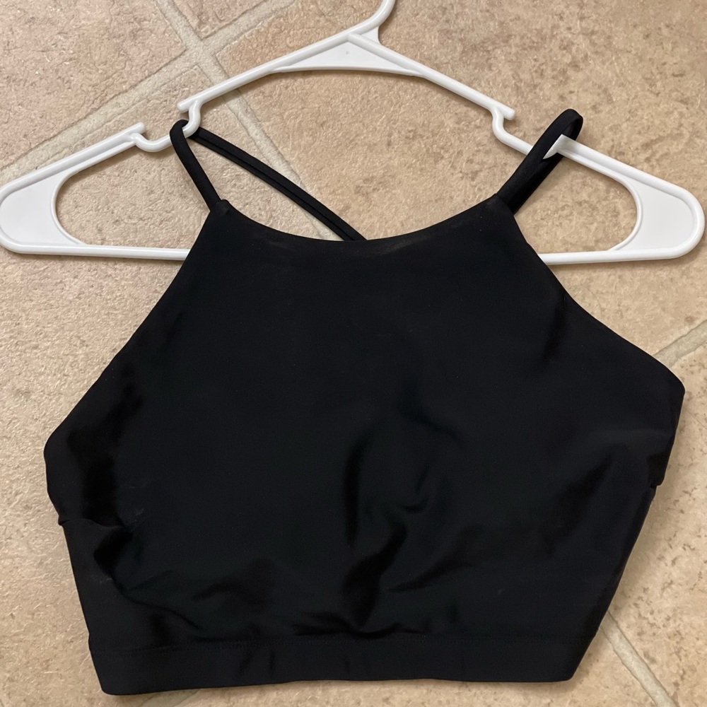 Old Navy Black Swim Top halter/high neck medium